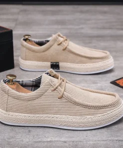 Fashion Casual Shoes for Men 2024 New Comfortable Canvas Loafers Versatile Men's Sneakers Outdoor Breathable Men Walking Shoes